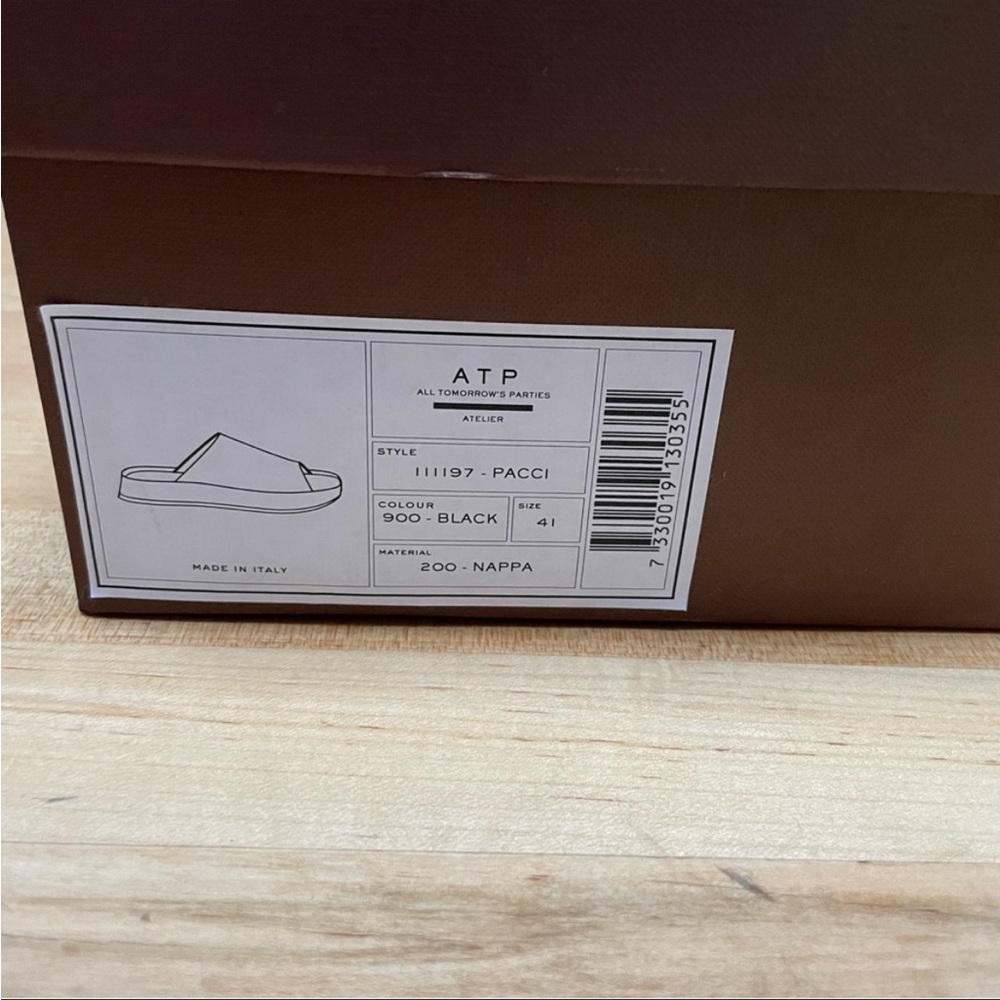 ATP Atelier Pacci Black Chunky Sandals 41 - Picture 12 of 13